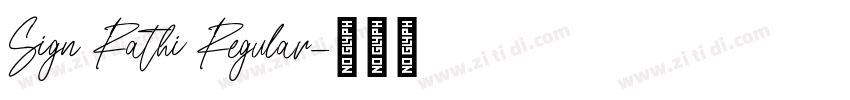 Sign Rathi Regular字体转换